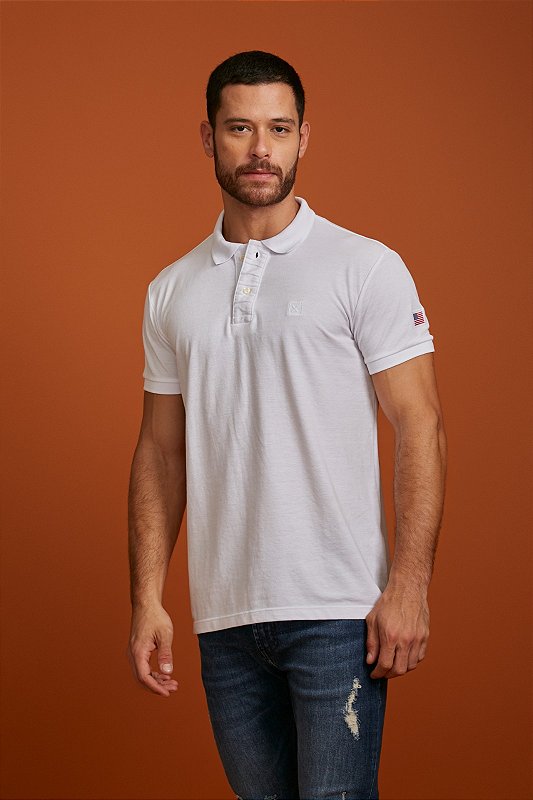 Polo Txc Classic Branca 6337 - Zona Country - Moda Country